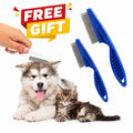 Multifunctional Pet Comb Tear Stain Removal Comb Magic Pets Grooming Comb Kit For Small Dogs Puppies  Pet Grooming Brush Fine-Tooth Stainless Grooming Massage Comb