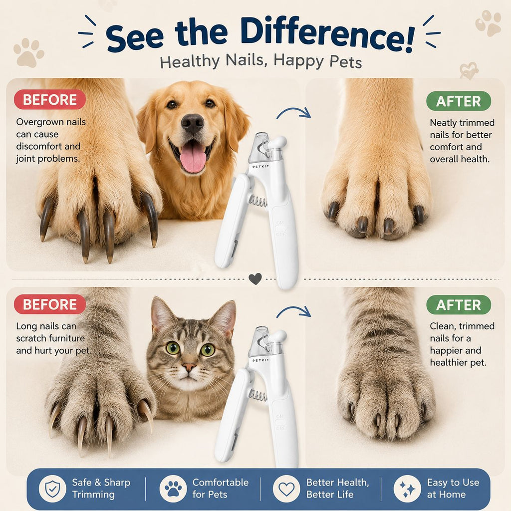 Pet Nail LED Clipper for Dogs & Cats